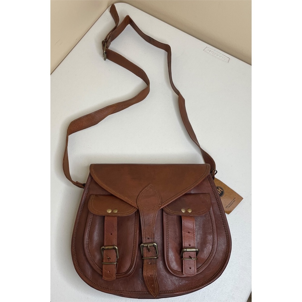 New Montana Hudson Caroline Saddlebag Leather Purse - Picture 2 of 16